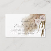 Pampas Grass Brautparty Anfrage Begleitkarte (Vorderseite)