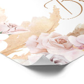 Pampas Grass Brautparty Begrüßungszeichen Poster (Ecke)