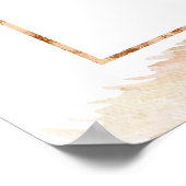 Pampas Grass Brautparty Begrüßungszeichen Poster (Ecke)