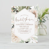 Pampas Grass Brautparty Boho Eucalyptus Invita Einladung (Stehend Vorderseite)