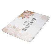 Pampas Grass Brautparty Floral Botanisch Badematte (Schrägansicht)