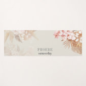 Pampas Grass Brautparty Floral Terracotta Yogamatte (Vorderseite (Horizontal))