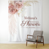 Pampas Grass Brautparty Foto Stand Hintergrund Wandteppich (Beispiel)