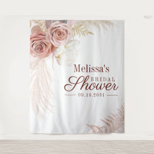 Pampas Grass Brautparty Foto Stand Hintergrund Wandteppich