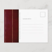 Pampas Grass Burgundy Dusty Blue Save the Date Ankündigungspostkarte (Rückseite)