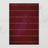 Pampas Grass Burgundy und Hochzeitsinformationen d Begleitkarte (Rückseite)