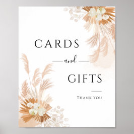 Pampas Grass Cards und Geschenke Hochzeitszeichen Poster