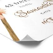 Pampas Grass Countdown Poster, getrocknet Palm Blä Poster (Ecke)