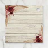 Pampas Grass Danke, dass du gekommen bist Tea Dusc Geschenkanhänger (Rückseite)