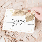 Pampas Grass Dankeschön Karte