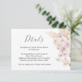 Pampas Grass Details Hochzeitskarte RSVP Karte (Stehend Vorderseite)