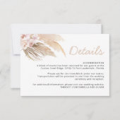 Pampas Grass Details Karte (Vorderseite)