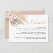 Pampas Grass Details Karte (Vorne/Hinten)