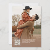 Pampas Grass Dried Palm Blätter Hochzeitsstift Fot Save The Date (Rückseite)