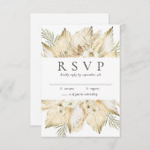 Pampas Grass Dried Wüste Blume Boho Simple UAWG RSVP Karte (Vorne/Hinten)