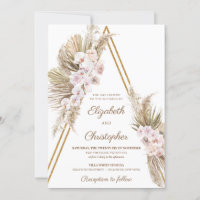 Pampas Grass Driving Palm Dusty Rose Orchid Weddin