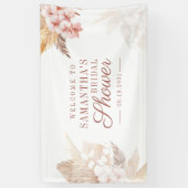 Pampas Grass Driving Palms Boho Brautparty Banner (Vertikal)