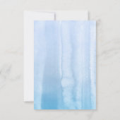 Pampas Grass Dusty Blue Floral Wedding RSVP Karte (Rückseite)