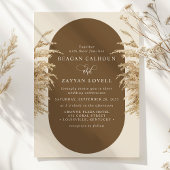 Pampas Grass Earthy Bohemisch Exotic Wedding Invit Einladung