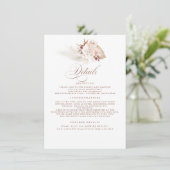 Pampas Grass Elegante weiche Pastellfarben Details Begleitkarte (Stehend Vorderseite)