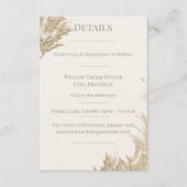 Pampas Grass Enclosure Card Begleitkarte (Vorderseite)