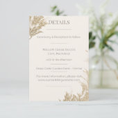 Pampas Grass Enclosure Card Begleitkarte (Stehend Vorderseite)