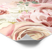 Pampas Grass Erste Kommune Begrüßungszeichen Poster (Ecke)