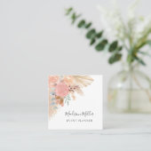 Pampas Grass Eucalyptus Eventplaner Quadratische Visitenkarte (Stehend Vorderseite)