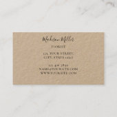 Pampas Grass Eucalyptus Florist Visitenkarte (Rückseite)