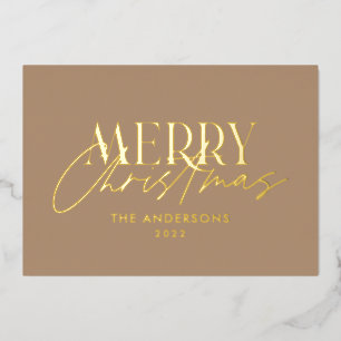 Pampas grass eucalyptus moody modern terracotta fo folien feiertagskarte