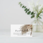 Pampas Grass Fall Brautparty Anfrage Begleitkarte (Stehend Vorderseite)