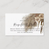 Pampas Grass Fall Brautparty Anfrage Begleitkarte (Vorderseite)