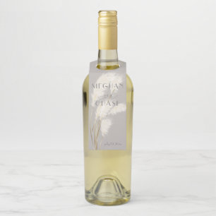 Pampas Grass Flaschenanhänger