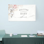 Pampas Grass Floral Baby / Brautparty Banner (Messeveranstaltung)