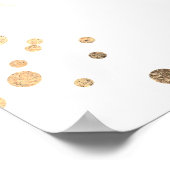 Pampas Grass Floral Baby Dusche Willkommen Poster (Ecke)