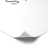 Pampas Grass Floral Boho Brautparty Willkommen Poster (Ecke)