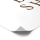 Pampas Grass Floral Boho Brautparty Willkommen Poster (Ecke)