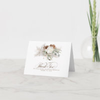 Pampas Grass Floral Boho Wedding Vielen Dank