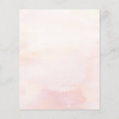 Pampas Grass Floral Botanisches Pink Menü (Hinten)