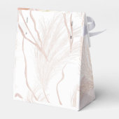 Pampas Grass Floral Chic Brautparty Geschenkschachtel (Rückseite)