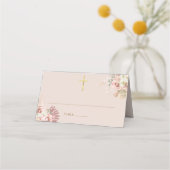 Pampas Grass Floral Erste Heilige Kommune Platzkarte (Vorderseite)