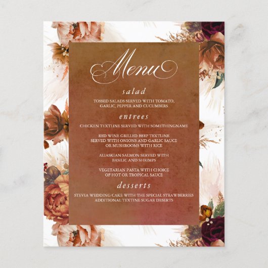 Pampas Grass Floral Flyer (Vorne)