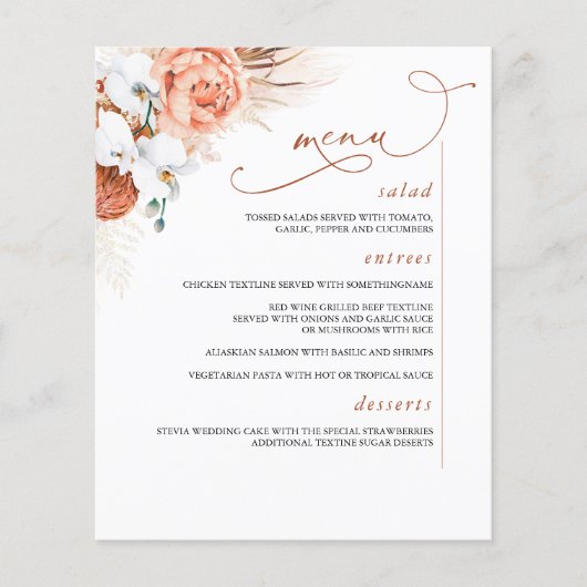 Pampas Grass Floral Flyer (Vorne)