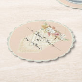 Pampas Grass Floral Greenery Macrame Brautparty Untersetzer (angewinkelt)