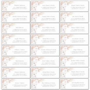 Pampas Grass Floral Guest Names Adressenmarken Aufkleber