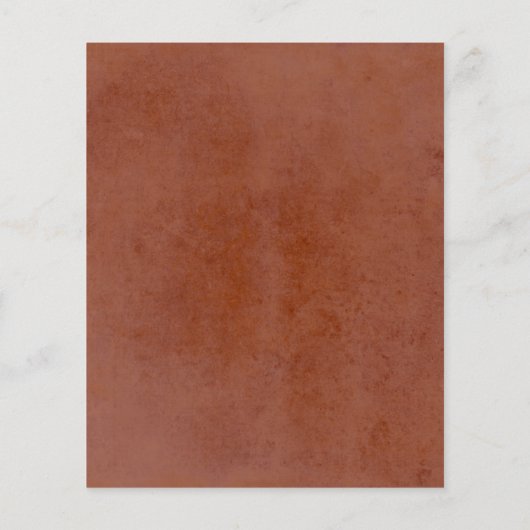 Pampas Grass Floral Terracotta Menü (Hinten)