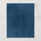 Pampas Grass Floral Terracotta Navy Blue Menü (Hinten)