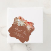 Pampas Grass Floral Terracotta Rust Vielen Dank Geschenkanhänger (Beispiel)