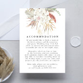 Pampas Grass Floral Tropical Wedding Begleitkarte