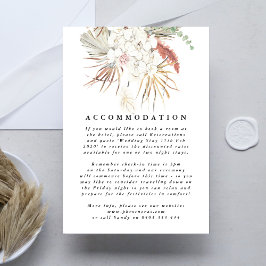 Pampas Grass Floral Tropical Wedding Begleitkarte